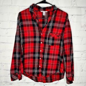 Victoria’s Secret small red plaid pajama set‎